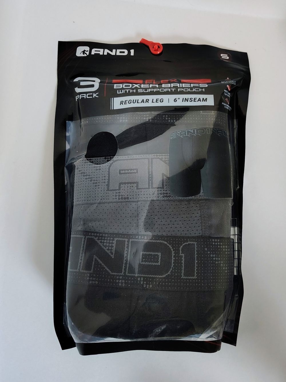 And1 Black Boxer Briefs 3-Pack